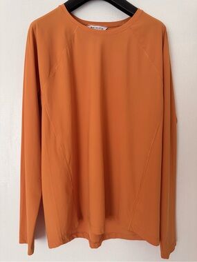 Athleta Orange Performance Tank Top - Crew Neck